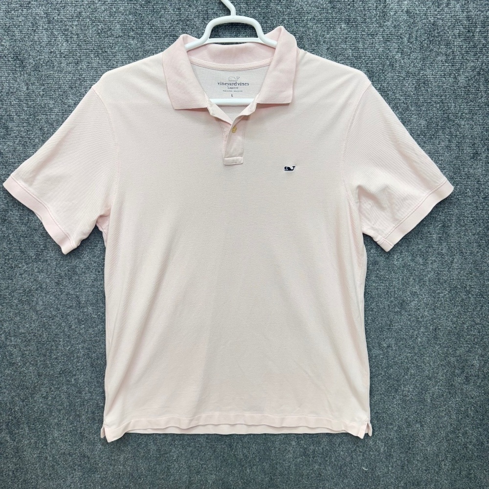 Men's Vineyard Vines polo shirt pink size Large classic fit